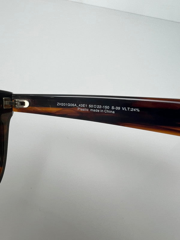 【中古品】【メンズ】 ZOFF ゾフ×TAKASHI KUMAGAI 熊谷隆志 別注 コラボ WELLINGTON TYPE SUNGLASSES ZH201G06A_43E1 ウェリントン タイプ サングラス アイウェア アクセサリー 203-260612-kk-05-hon サイズ：50ロ22-150 カラー：ブラウン 万代Net店