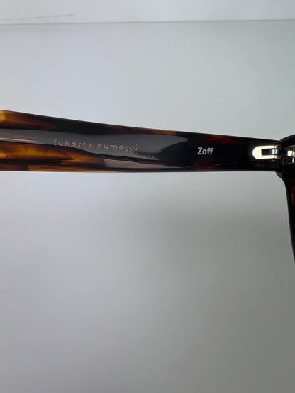 【中古品】【メンズ】 ZOFF ゾフ×TAKASHI KUMAGAI 熊谷隆志 別注 コラボ WELLINGTON TYPE SUNGLASSES ZH201G06A_43E1 ウェリントン タイプ サングラス アイウェア アクセサリー 203-260612-kk-05-hon サイズ：50ロ22-150 カラー：ブラウン 万代Net店