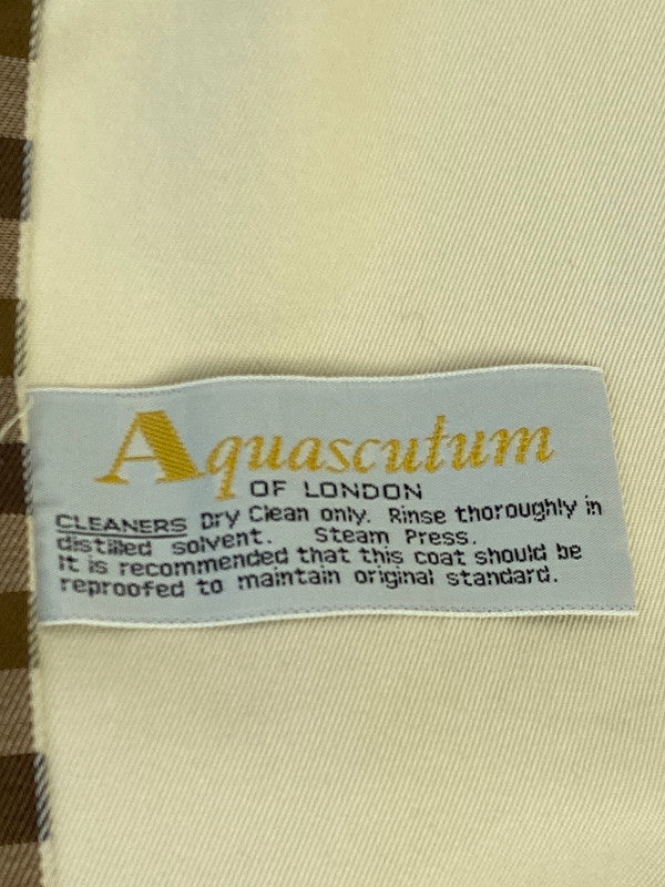 【現状渡し品】【メンズ】 Aquascutum アクアスキュータム イングランド製 90S トレンチコート メンズ アウター 146-260421-KS-06-min カラー：ベージュ系 万代Net店