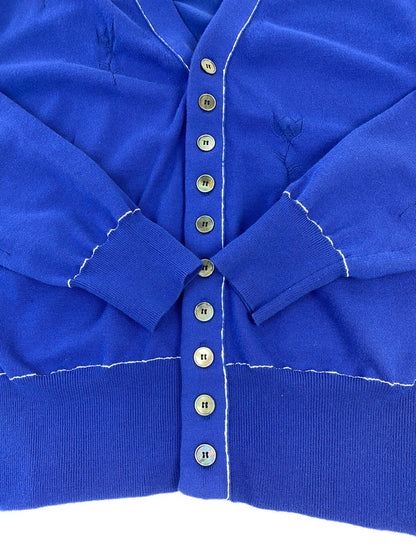 【中古品】【メンズ】 MASU エムエーエスユー MB 10 BUTTONS CARDIGAN B26U6KN001 26SS テン ボタンズ カーディガン メンズ トップス 140-260220-em-01-min サイズ：46 カラー：ブルー 万代Net店