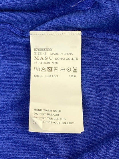 【中古品】【メンズ】 MASU エムエーエスユー MB 10 BUTTONS CARDIGAN B26U6KN001 26SS テン ボタンズ カーディガン メンズ トップス 140-260220-em-01-min サイズ：46 カラー：ブルー 万代Net店