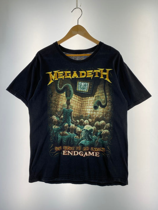 【中古品】【メンズ】 MEGADETH 00'S ENDGAME TEE メガデス エンドゲーム 半袖 Tシャツ 00年代 ツアー バンドT ロック メタル 146-260220-em-10-min サイズ：L-XL カラー：ブラック 万代Net店