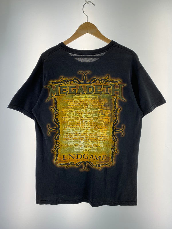 【中古品】【メンズ】 MEGADETH 00'S ENDGAME TEE メガデス エンドゲーム 半袖 Tシャツ 00年代 ツアー バンドT ロック メタル 146-260220-em-10-min サイズ：L-XL カラー：ブラック 万代Net店