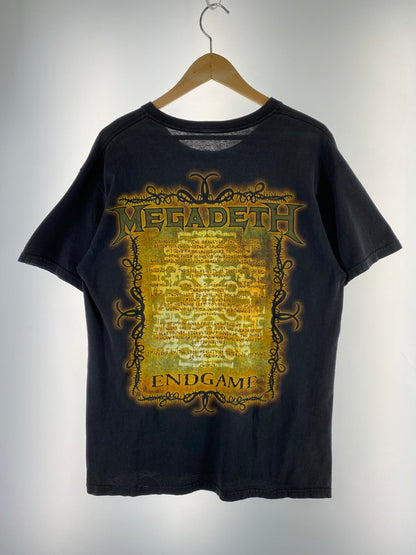 【中古品】【メンズ】 MEGADETH 00'S ENDGAME TEE メガデス エンドゲーム 半袖 Tシャツ 00年代 ツアー バンドT ロック メタル 146-260220-em-10-min サイズ：L-XL カラー：ブラック 万代Net店