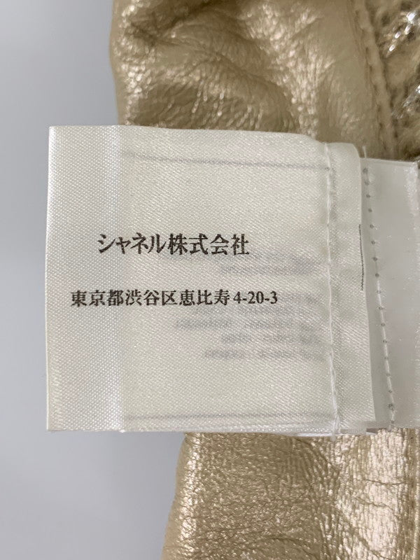 【中古品】【レディース】 CHANEL シャネル VINTAGE GOLD SHIMMER KNIT CARDIGAN SWEATER P23997V01600 ヴィンテージ ゴールド シマーニットカーディガン トップス 168-260607-SH-06-hon サイズ：38 カラー：オークル系/ゴールド 万代Net店