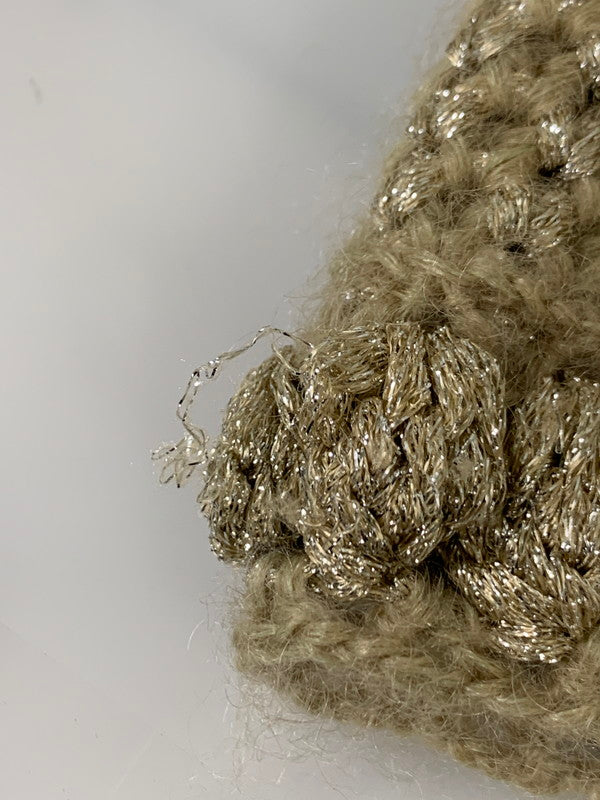 【中古品】【レディース】 CHANEL シャネル VINTAGE GOLD SHIMMER KNIT CARDIGAN SWEATER P23997V01600 ヴィンテージ ゴールド シマーニットカーディガン トップス 168-260607-SH-06-hon サイズ：38 カラー：オークル系/ゴールド 万代Net店