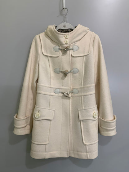 【現状渡し品】【レディース】 BURBERRY BLUE LABEL バーバリーブルーレーベル DUFFLE COAT E1B24-252-02 ダッフルコート アウター 168-260217-yn-15-min サイズ：38 カラー：オフホワイト 万代Net店