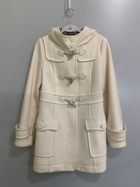 【現状渡し品】【レディース】 BURBERRY BLUE LABEL バーバリーブルーレーベル DUFFLE COAT E1B24-252-02 ダッフルコート アウター 168-260217-yn-15-min サイズ：38 カラー：オフホワイト 万代Net店