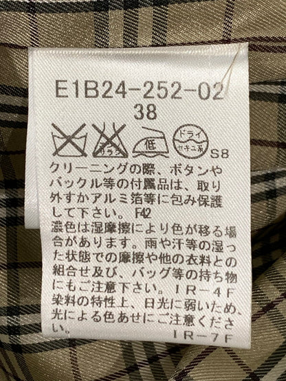 【現状渡し品】【レディース】 BURBERRY BLUE LABEL バーバリーブルーレーベル DUFFLE COAT E1B24-252-02 ダッフルコート アウター 168-260217-yn-15-min サイズ：38 カラー：オフホワイト 万代Net店