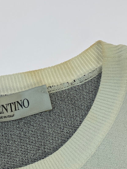 【中古品】【レディース】 VALENTINO ヴァレンティノ V LOGO KNIT SWEATER WB3KCC226HN ニット セーター トップス レディース 168-260220-em-17-min サイズ：S カラー：ホワイト 万代Net店