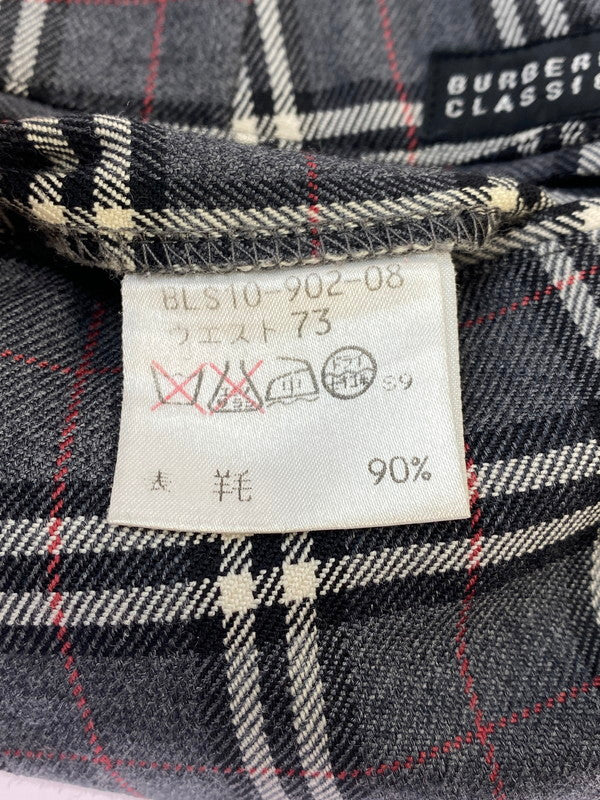 【中古品】【レディース】 BURBERRY'S OF LONDON CLASSICS バーバリーズ オブ ロンドン クラシックス 90S ノバチェックスラックス 90年代 ヴィンテージ レディース ボトムス チェック柄 171-260220-em-19-min サイズ：73 カラー：グレー系 万代Net店