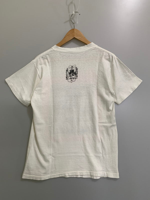 【現状渡し品】【メンズ】 OLD STUSSY オールド ステューシー 80~90's STEDMAN 4KIDS PRINT T-SHIRT VINTAGE 80-90年代 ステッドマン 4キッズ プリント Tシャツ USA製 半袖 トップス ヴィンテージ 146-260607-SH-12-hon サイズ：表記無し 下記参照 カラー：ホワイト 万代Net店