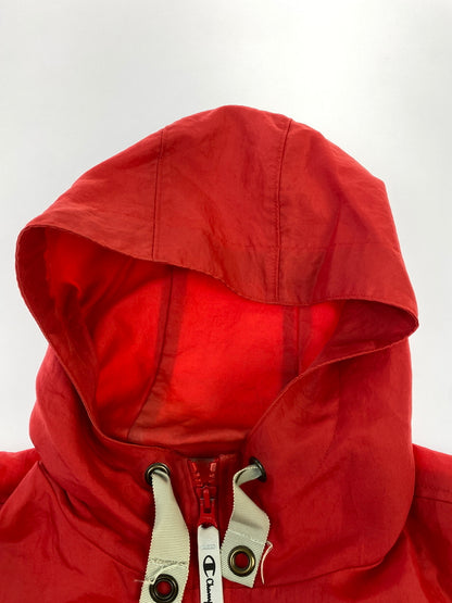 【中古品】【メンズ】 CHAMPION チャンピオン 80S NYLON ANORAK JACKET ナイロン アノラックジャケット アウター ヴィンテージ 146-260718-AS-67-min サイズ：M カラー：レッド 万代Net店