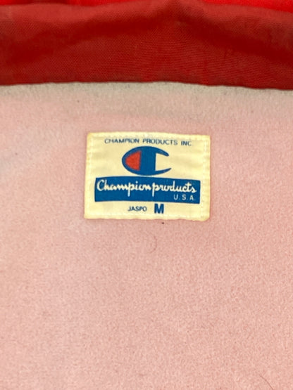 【中古品】【メンズ】 CHAMPION チャンピオン 80S NYLON ANORAK JACKET ナイロン アノラックジャケット アウター ヴィンテージ 146-260718-AS-67-min サイズ：M カラー：レッド 万代Net店