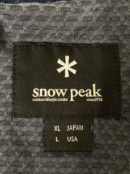 【中古品】【メンズ】 SNOW PEAK スノーピーク レイヤード ドライ SS TEE 半袖 Ｔシャツ SW-17SU006 メンズ ショートスリーブ 144-260702-hu-36-min サイズ：ＸＬ カラー：ネイビー系 万代Net店