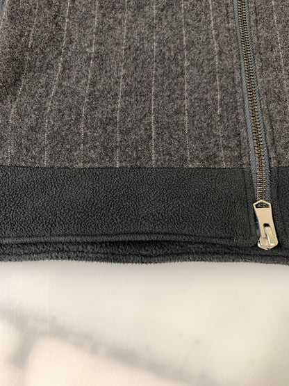 【中古品】【メンズ】 EESETT&CO イーセットアンドコー ZIP VEST GRAY STRIPE BLACK ベスト アウター 140-260729-AS-6-min サイズ：36 カラー：ブラック/グレー 万代Net店