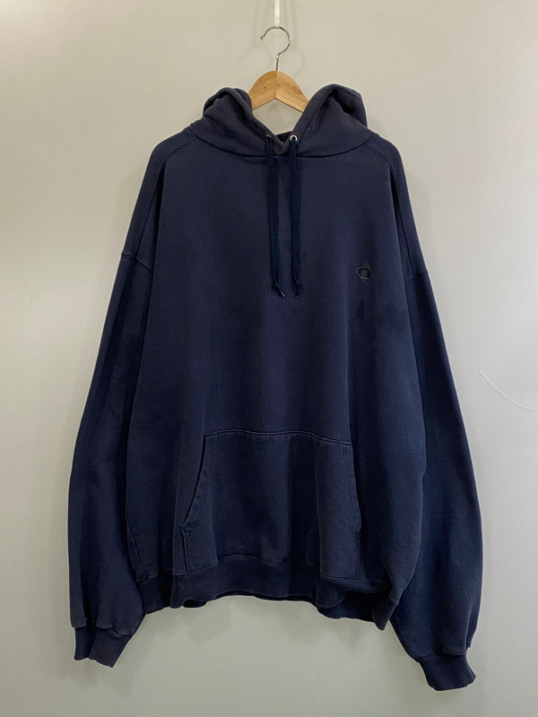 【現状渡し品】【メンズ】 CHAMPION チャンピオン 00S HOODIE PARKA NAVY 00年代 フーディ パーカー ネイビー ロングスリーブ パーカー スウェット 146-260724-hu-13-min サイズ：表記なし カラー：ネイビー(色あせ) 万代Net店