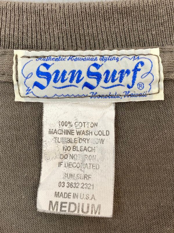 【中古品】【メンズ】 SUNSURF サンサーフ USA製 アメリカ製 ONE HUNDRED SS TEE ワンハンドレッド ショートスリーブ ティー 145 メンズ 半袖 Tシャツ 145-260720-hu-47-min サイズ：M カラー：グレー系 万代Net店