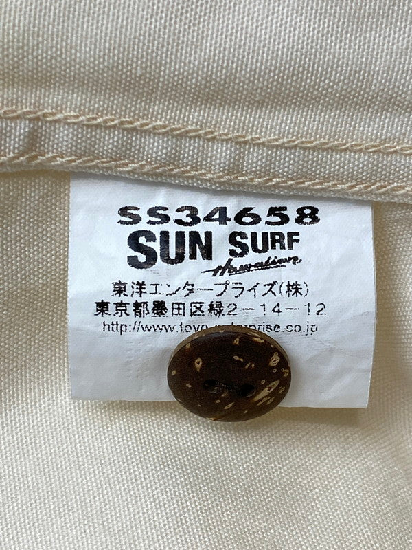 【中古品】【メンズ】 SUNSURF SPECIAL EDDITION KEALOHA NANI PIN UP QUEEN S/S RAYON SHIRT SS34658 サンサーフ ピンナップ クイーン ショートスリーブ レーヨンシャツ 半袖シャツ トップス 145-260217-yn-37-min サイズ：S カラー：ベージュ系 万代Net店