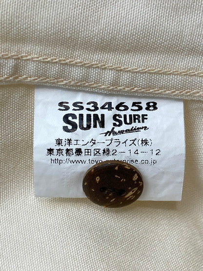 【中古品】【メンズ】 SUNSURF SPECIAL EDDITION KEALOHA NANI PIN UP QUEEN S/S RAYON SHIRT SS34658 サンサーフ ピンナップ クイーン ショートスリーブ レーヨンシャツ 半袖シャツ トップス 145-260217-yn-37-min サイズ：S カラー：ベージュ系 万代Net店