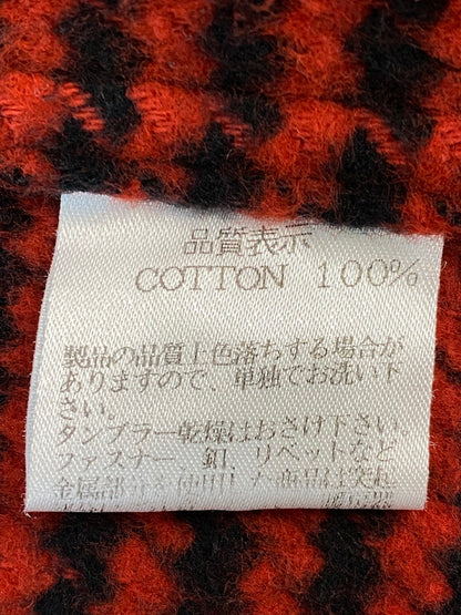 【現状渡し品】【メンズ】 THE FLAT HEAD ザ フラットヘッド ハウンズトゥース ウエスタンシャツ メンズ トップス 145-260714-hu-41-min サイズ：38 カラー：ブラック/レッド（千鳥柄） 万代Net店
