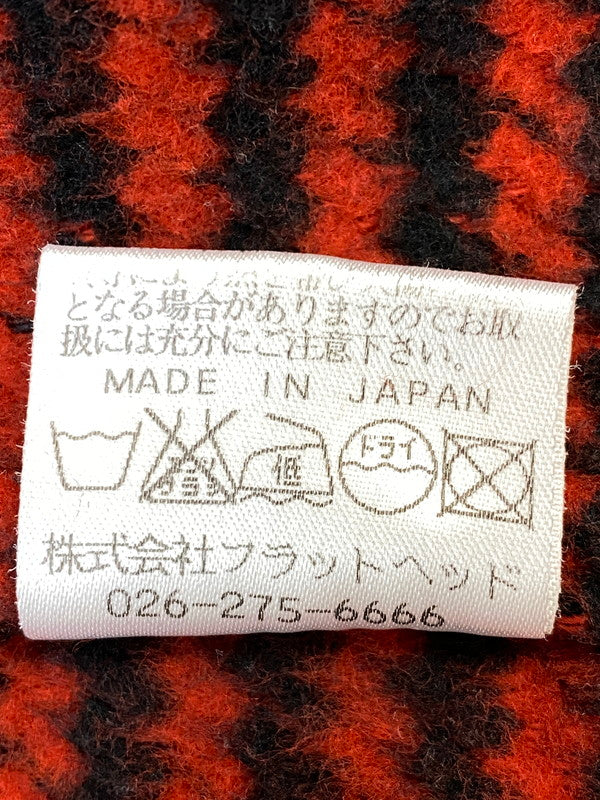 【現状渡し品】【メンズ】 THE FLAT HEAD ザ フラットヘッド ハウンズトゥース ウエスタンシャツ メンズ トップス 145-260714-hu-41-min サイズ：38 カラー：ブラック/レッド（千鳥柄） 万代Net店