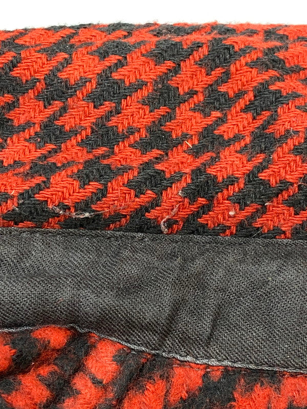 【現状渡し品】【メンズ】 THE FLAT HEAD ザ フラットヘッド ハウンズトゥース ウエスタンシャツ メンズ トップス 145-260714-hu-41-min サイズ：38 カラー：ブラック/レッド（千鳥柄） 万代Net店