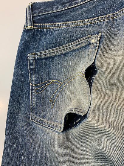 【現状渡し品】【メンズ】 THE FLAT HEAD フラッドヘッド DENIM PANTS 3005C デニムパンツ ボトムス 156-260706-yn-09-min サイズ：W31 L36 カラー：インディゴ 万代Net店