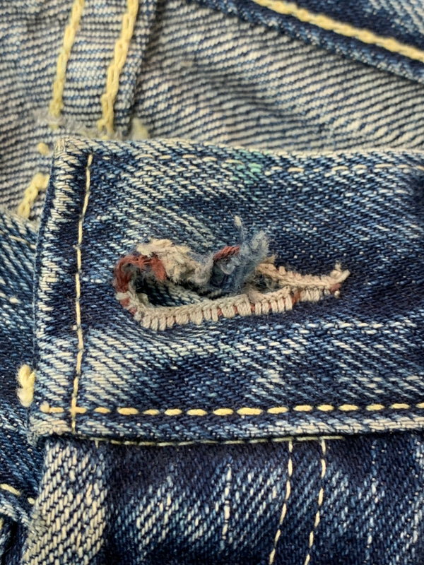 【現状渡し品】【メンズ】 THE FLAT HEAD フラッドヘッド DENIM PANTS 3005C デニムパンツ ボトムス 156-260706-yn-09-min サイズ：W31 L36 カラー：インディゴ 万代Net店