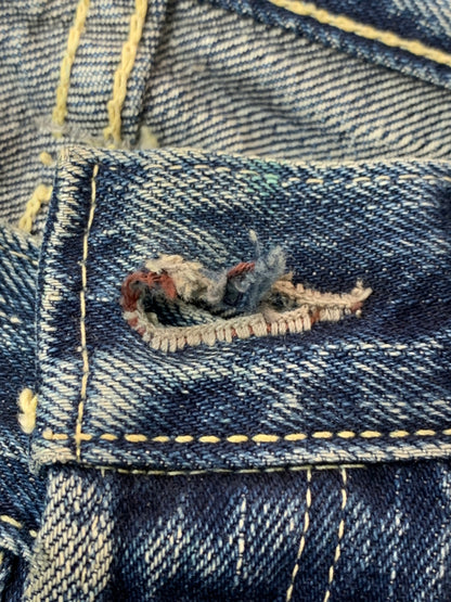 【現状渡し品】【メンズ】 THE FLAT HEAD フラッドヘッド DENIM PANTS 3005C デニムパンツ ボトムス 156-260706-yn-09-min サイズ：W31 L36 カラー：インディゴ 万代Net店