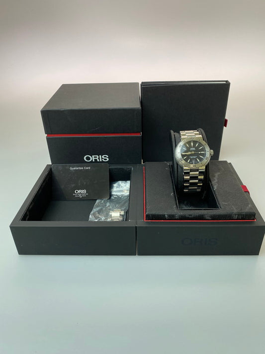 【中古品】【メンズ】 ORIS オリス DIVERS DATE 7533 ダイバーズ デイト 自動巻き 腕時計 197-260222-kk-41-min カラー：シルバー 万代Net店