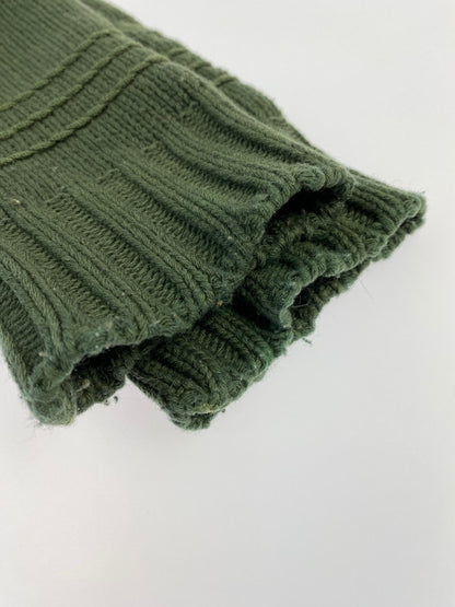 【中古品】【メンズ】 STONE ISLAND ストーンアイランド HALF ZIP KNIT PARKA GREEN 90S ハーフ ジップ ニット パーカー メンズ 141-260220-em-03-min サイズ：M カラー：グリーン 万代Net店