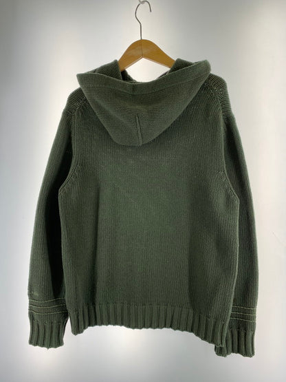 【中古品】【メンズ】 STONE ISLAND ストーンアイランド HALF ZIP KNIT PARKA GREEN 90S ハーフ ジップ ニット パーカー メンズ 141-260220-em-03-min サイズ：M カラー：グリーン 万代Net店
