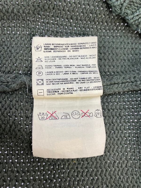 【中古品】【メンズ】 STONE ISLAND ストーンアイランド HALF ZIP KNIT PARKA GREEN 90S ハーフ ジップ ニット パーカー メンズ 141-260220-em-03-min サイズ：M カラー：グリーン 万代Net店