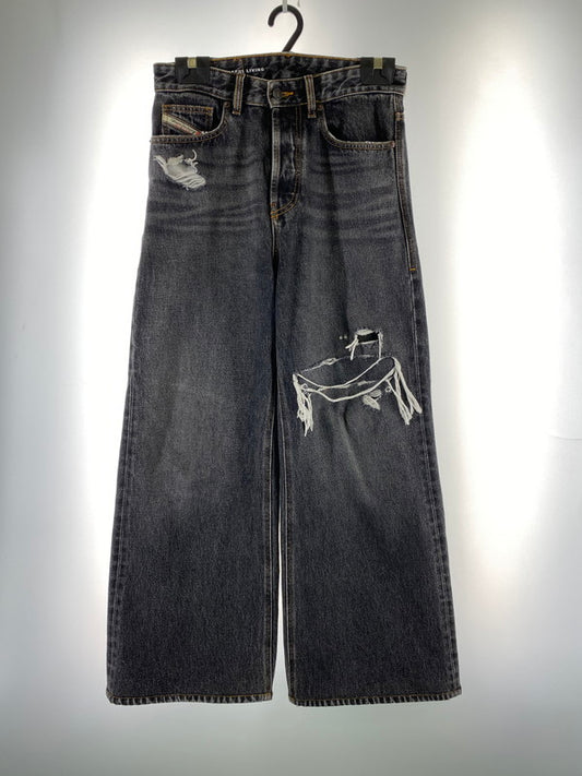 【現状渡し品】【メンズ】 DIESEL ディーゼル DAMAGE DENIM PANTS 00T001007D6 D-RISE ダメージ デニム パンツ メンズ ボトムス ジーンズ 152-260220-em-14-min サイズ：26 カラー：ブラックインディゴ 万代Net店