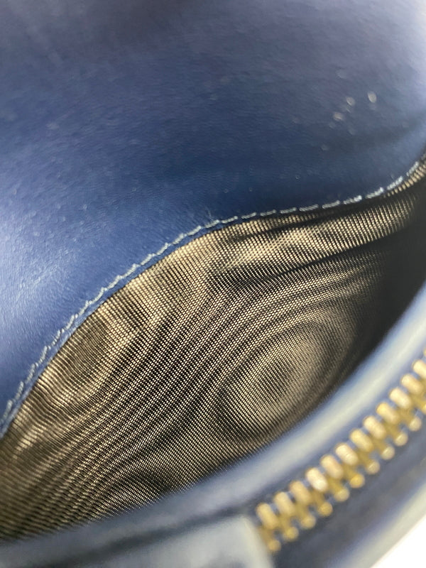 【中古品】【メンズ】 GUCCI グッチ GGマーモント デニム コンパクトウォレット 466492 財布 二つ折り財布 181-260530-KS-18-min カラー：ライトブルー 万代Net店