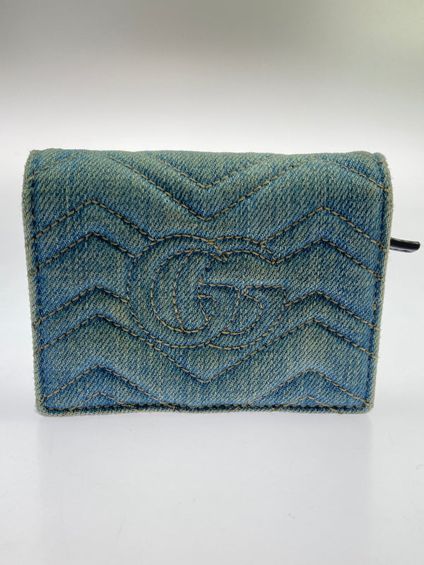 中古品】【メンズ】 GUCCI グッチ GGマーモント デニム コンパクト