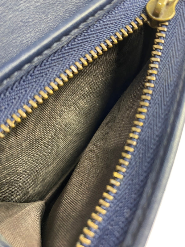 【中古品】【メンズ】 GUCCI グッチ GGマーモント デニム コンパクトウォレット 466492 財布 二つ折り財布 181-260530-KS-18-min カラー：ライトブルー 万代Net店