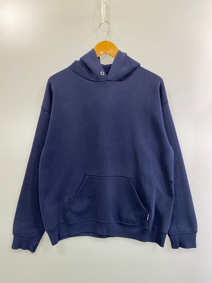 【現状渡し品】【メンズ】 DISCUS ディスカス 90's SWEAT HOODIE 90年代 スウェットフーディー パーカー トップス 146-260715-yn-09-min サイズ：L カラー：ネイビー 万代Net店