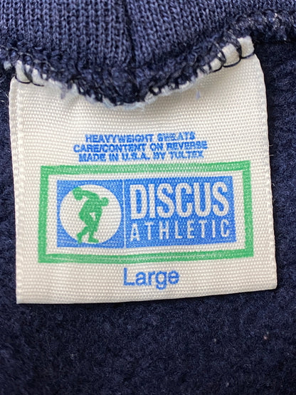 【現状渡し品】【メンズ】 DISCUS ディスカス 90's SWEAT HOODIE 90年代 スウェットフーディー パーカー トップス 146-260715-yn-09-min サイズ：L カラー：ネイビー 万代Net店