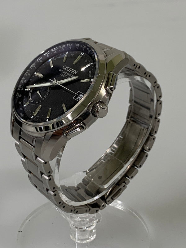 【中古品】【メンズ】 CITIZEN シチズン F150-T024637 CC3050-56F EXCEED DIRECT FLIGHT 腕時計 197-260301-AS-23-min カラー：シルバー 万代Net店