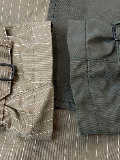 【中古品】【メンズ】 Jieda ジエダ SWITCHING TRENCH COAT JIE-19W-JK02-B スウィッチング トレンチコート アウター 140-260217-yn-19-min サイズ：2 カラー：オリーブグリーン/ベージュ系 万代Net店