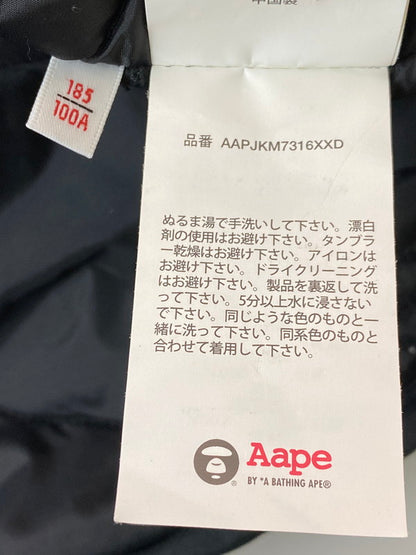 【現状渡し品】【メンズ】 AAPE BY A BATHING APE ZIPUP JACKET AAPJKM7316XXD エーエイプバイアベイシングエイプ ジップアップジャケット アウター 142-260217-yn-23-min サイズ：XL カラー：ブラック 万代Net店