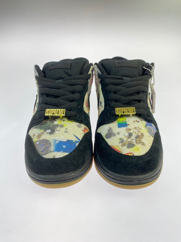 【中古品】【メンズ/レディース】 NIKE ナイキ ×SUPREME シュプリーム FD8778-001 DUNK LOW QS RAMMELLZEE 靴 シューズ スニーカー 160-260301-AS-1-min サイズ：26cm カラー：BLACK/BLACK-MULTI-COLOR 万代Net店