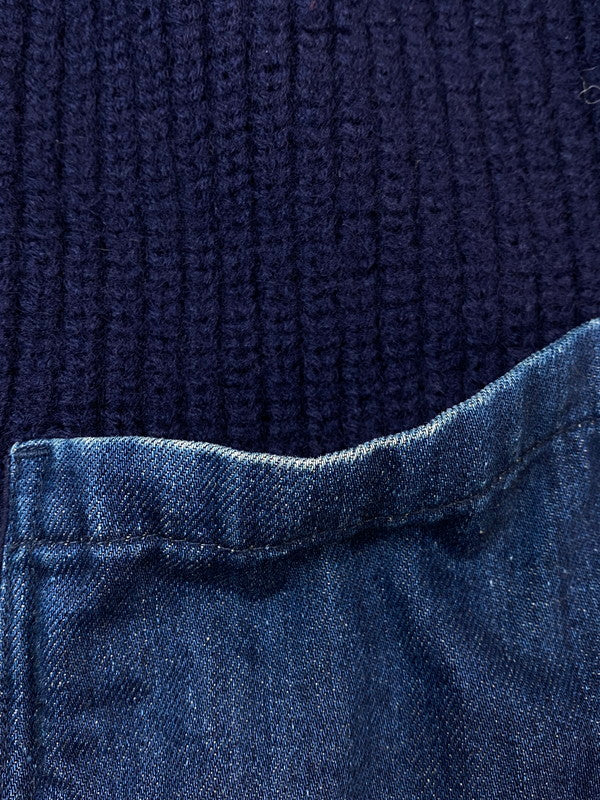【中古品】【メンズ】 BLUE BLUE ブルーブルー COWCHIN KNIT カウチンニット メンズ セーター 145-260712-hu-39-min サイズ：1 カラー：ネイビー 万代Net店