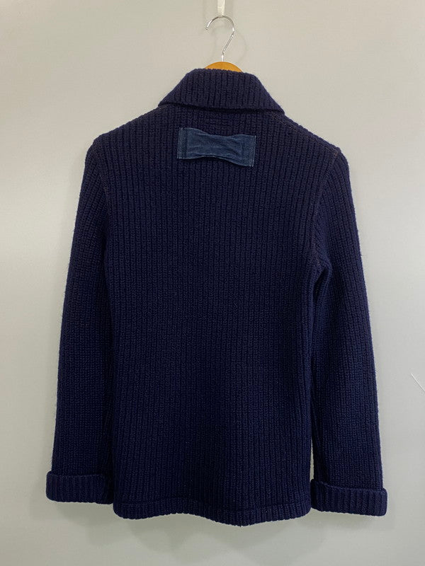 【中古品】【メンズ】 BLUE BLUE ブルーブルー COWCHIN KNIT カウチンニット メンズ セーター 145-260712-hu-39-min サイズ：1 カラー：ネイビー 万代Net店