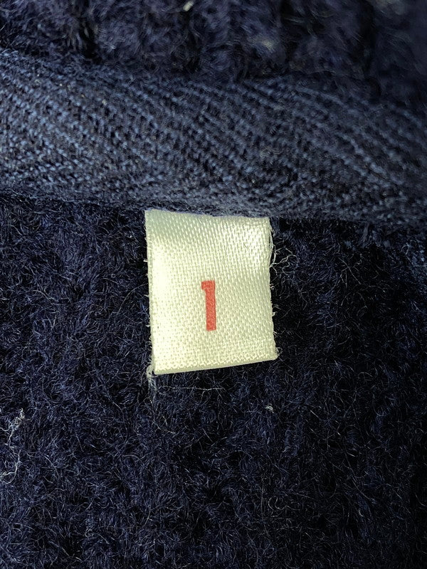 【中古品】【メンズ】 BLUE BLUE ブルーブルー COWCHIN KNIT カウチンニット メンズ セーター 145-260712-hu-39-min サイズ：1 カラー：ネイビー 万代Net店