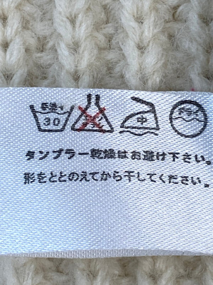 【中古品】【メンズ】 BLUE BLUE ブルーブルー COWCHIN KNIT カウチンニットメンズ 長袖 セーター 145-260711-hu-38-min サイズ：2 カラー：クリーム 万代Net店
