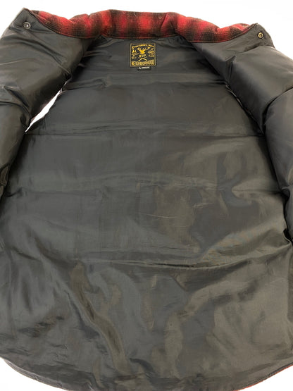 【中古品】【メンズ】 NEIGHBORHOOD ネイバーフッド 132TSMVN-JKM01 OMBRE CHECK DOWN VEST チェックダウンベスト アウター 142-260711-AS-30-min サイズ：L カラー：レッド/ブラック 万代Net店