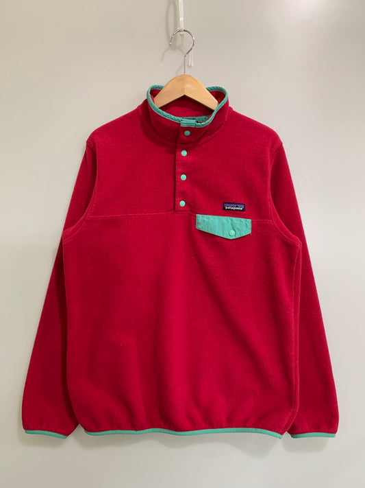 【中古品】【メンズ】 patagonia パタゴニア SYNCHILLA SNAP-T 25455 15年製 シンチラ スナップT プルオーバー トップス 144-260217-yn-09-min サイズ：WOMEN'S L カラー：ピンクレッド 万代Net店